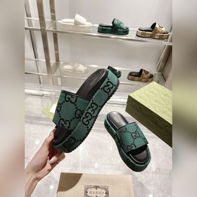 Gucci 23 новейшие (высокая версия) ограниченные тапочки на толсто