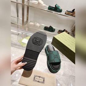 Gucci 23 новейшие (высокая версия) ограниченные тапочки на толсто