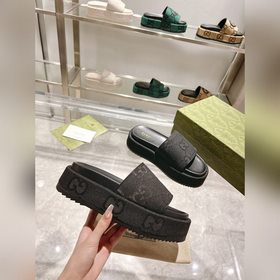 Gucci 23 новейшая (высокая версия) ограниченная серия тапочек на 