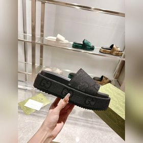Gucci 23 новейшая (высокая версия) ограниченная серия тапочек на 