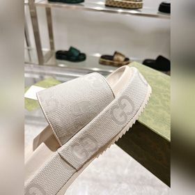 Gucci 23 новейшие (высокая версия) ограниченные тапочки на толсто