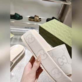 Gucci 23 новейшие (высокая версия) ограниченные тапочки на толсто