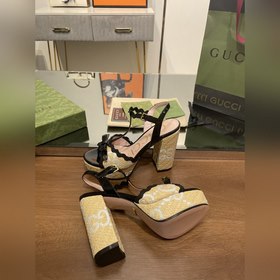 Весенние водонепроницаемые туфли на высоком каблуке с бантиком 39