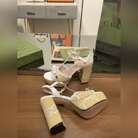 Весенние водонепроницаемые туфли на высоком каблуке с бантиком 39