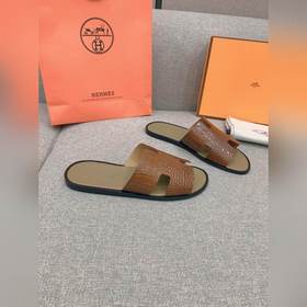 HERMES Hermes мужские классические сандалии H, приобретены в ориг