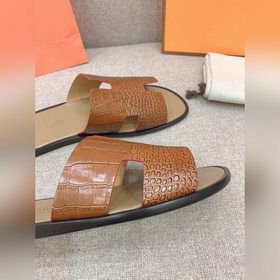 HERMES Hermes мужские классические сандалии H, приобретены в ориг
