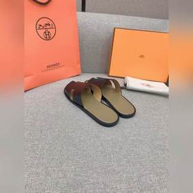 HERMES Hermes мужские классические сандалии H, приобретены в ориг