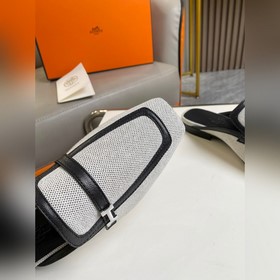 Hermes Groupie туфли-сабо с квадратным носком и H-образной пряжко