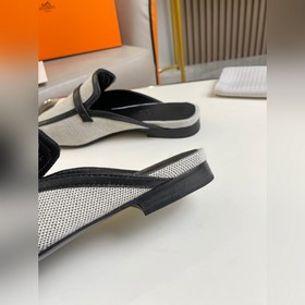 Hermes Groupie туфли-сабо с квадратным носком и H-образной пряжко