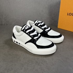 L Кроссовки LV Ollie из кожи с перфорированным узором Damier в кр