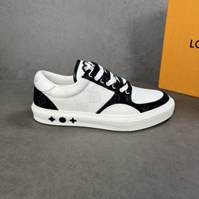 L Кроссовки LV Ollie из кожи с перфорированным узором Damier в кр