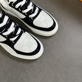 L Кроссовки LV Ollie из кожи с перфорированным узором Damier в кр