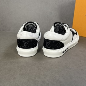 L Кроссовки LV Ollie из кожи с перфорированным узором Damier в кр