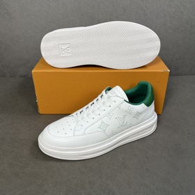 Классические мужские кроссовки LV, изготовлены из импортной кожи 