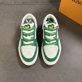 L Кроссовки LV Ollie из кожи с перфорированным узором Damier в кр