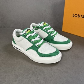 L Кроссовки LV Ollie из кожи с перфорированным узором Damier в кр