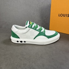 L Кроссовки LV Ollie из кожи с перфорированным узором Damier в кр