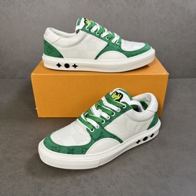 L Кроссовки LV Ollie из кожи с перфорированным узором Damier в кр