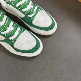 L Кроссовки LV Ollie из кожи с перфорированным узором Damier в кр