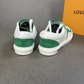 L Кроссовки LV Ollie из кожи с перфорированным узором Damier в кр