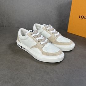L Кроссовки LV Ollie из кожи с перфорированным узором Damier в кр