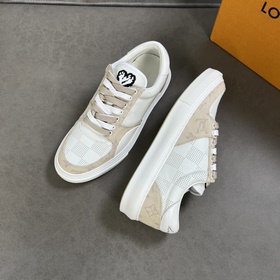 L Кроссовки LV Ollie из кожи с перфорированным узором Damier в кр