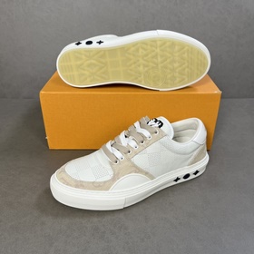 L Кроссовки LV Ollie из кожи с перфорированным узором Damier в кр