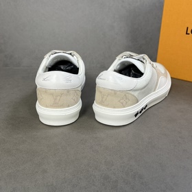 L Кроссовки LV Ollie из кожи с перфорированным узором Damier в кр