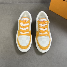 L Кроссовки LV Ollie из кожи с перфорированным узором Damier в кр