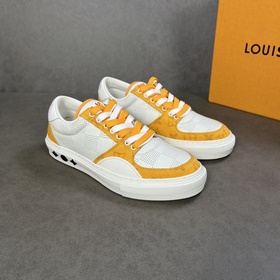 L Кроссовки LV Ollie из кожи с перфорированным узором Damier в кр