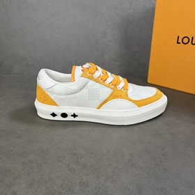 L Кроссовки LV Ollie из кожи с перфорированным узором Damier в кр