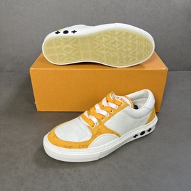 L Кроссовки LV Ollie из кожи с перфорированным узором Damier в кр