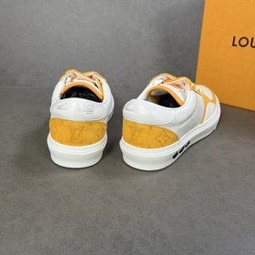 L Кроссовки LV Ollie из кожи с перфорированным узором Damier в кр