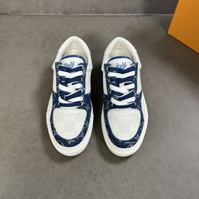 L Кроссовки LV Ollie из кожи с перфорированным узором Damier в кр