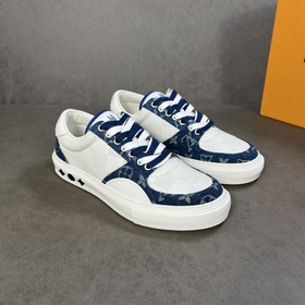 L Кроссовки LV Ollie из кожи с перфорированным узором Damier в кр