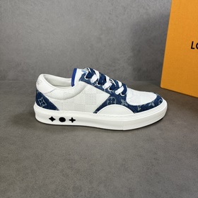 L Кроссовки LV Ollie из кожи с перфорированным узором Damier в кр