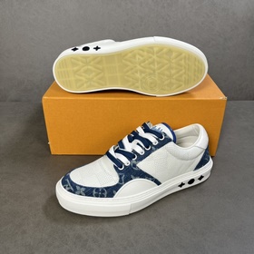 L Кроссовки LV Ollie из кожи с перфорированным узором Damier в кр