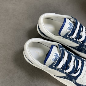 L Кроссовки LV Ollie из кожи с перфорированным узором Damier в кр