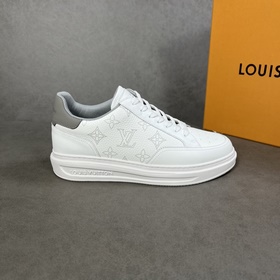 Классические мужские кроссовки LV, изготовлены из импортной кожи 