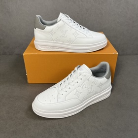 Классические мужские кроссовки LV, изготовлены из импортной кожи 