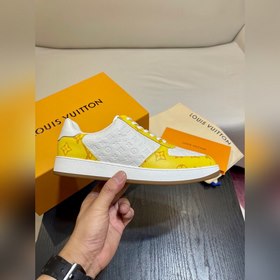 LOUIS VUITTON Мужские кроссовки LV Rivoli. На зернистой коже круп