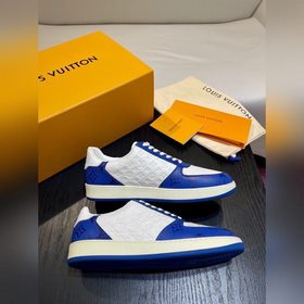 LOUIS VUITTON Мужские кроссовки LV Rivoli. На зернистой коже круп