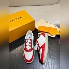 LOUIS VUITTON Мужские кроссовки LV Rivoli. На зернистой коже круп