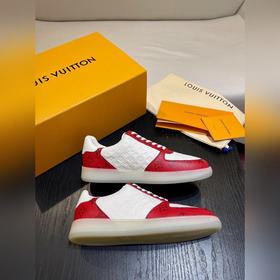 LOUIS VUITTON Мужские кроссовки LV Rivoli. На зернистой коже круп