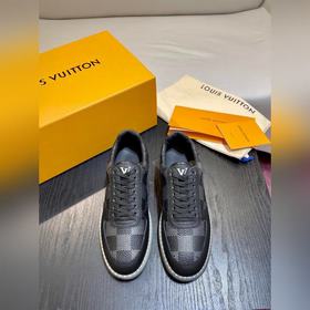 Мужские кроссовки LV Rivoli из зернистой кожи с крупным узором Da