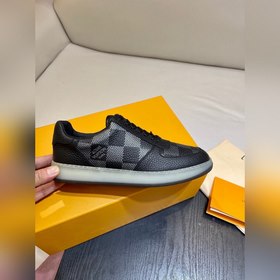 Мужские кроссовки LV Rivoli из зернистой кожи с крупным узором Da