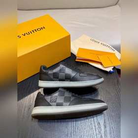 Мужские кроссовки LV Rivoli из зернистой кожи с крупным узором Da