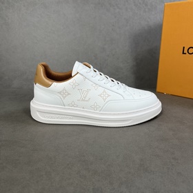 Классические мужские кроссовки LV, изготовлены из импортной кожи 
