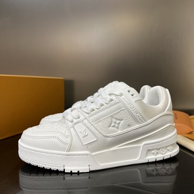 LOUIS VUITTON LV Лучшая версия для пар L Trainer кроссовки от Vir