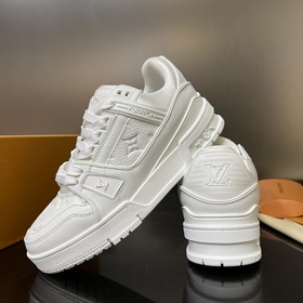 LOUIS VUITTON LV Лучшая версия для пар L Trainer кроссовки от Vir